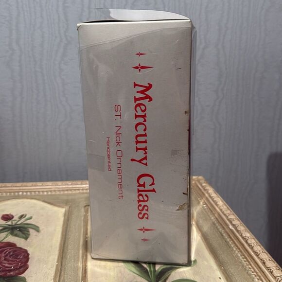 Vintage Department 56 Oversized Handblown Mercury Glass Santa Claus Ornament New - Picture 13 of 16